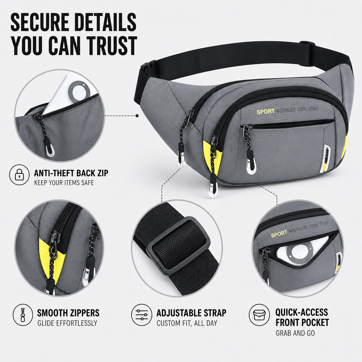 Dayhills | VeltroPack Slim Waist Pack