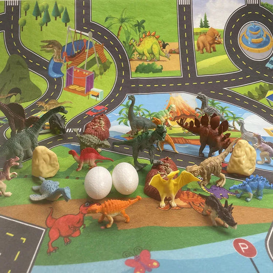 Dinosaur Advent Calendar with 28 Figures and Play Mat – Educational Toy for Kids Ages 4 to 8