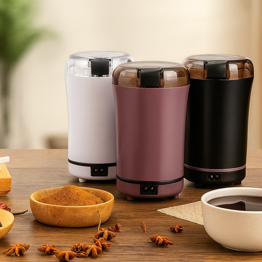 Electric Coffee Grinder for Beans, Spices & Herbs with One-Touch Operation