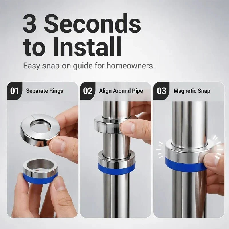 Faucet Cover with Magnetic Split Design, Easy Installation