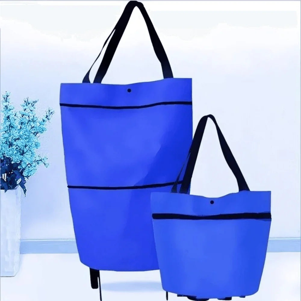 Foldable Shopping Trolley Bag with Wheels – Eco-Friendly, Compact & Lightweight