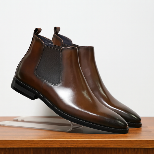 Genuine Leather Chelsea Boots