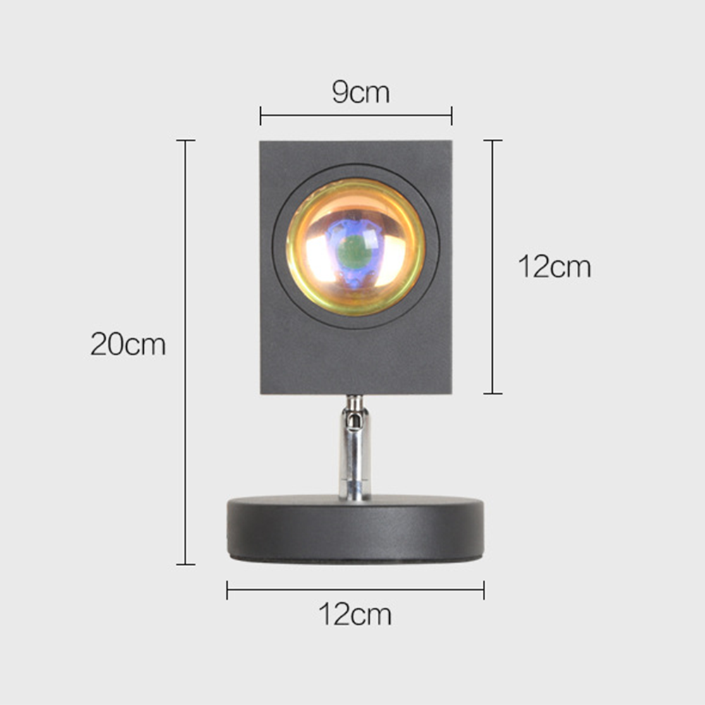 GlowBright Retro Sunset LED Table Lamp