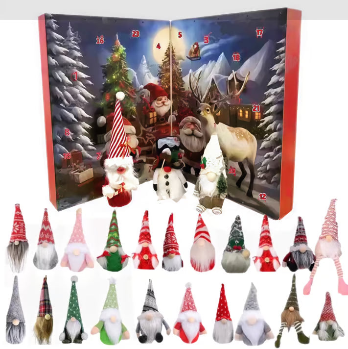 Gnome Advent Calendar | Festive Christmas Countdown with Charming Gnome Figurines