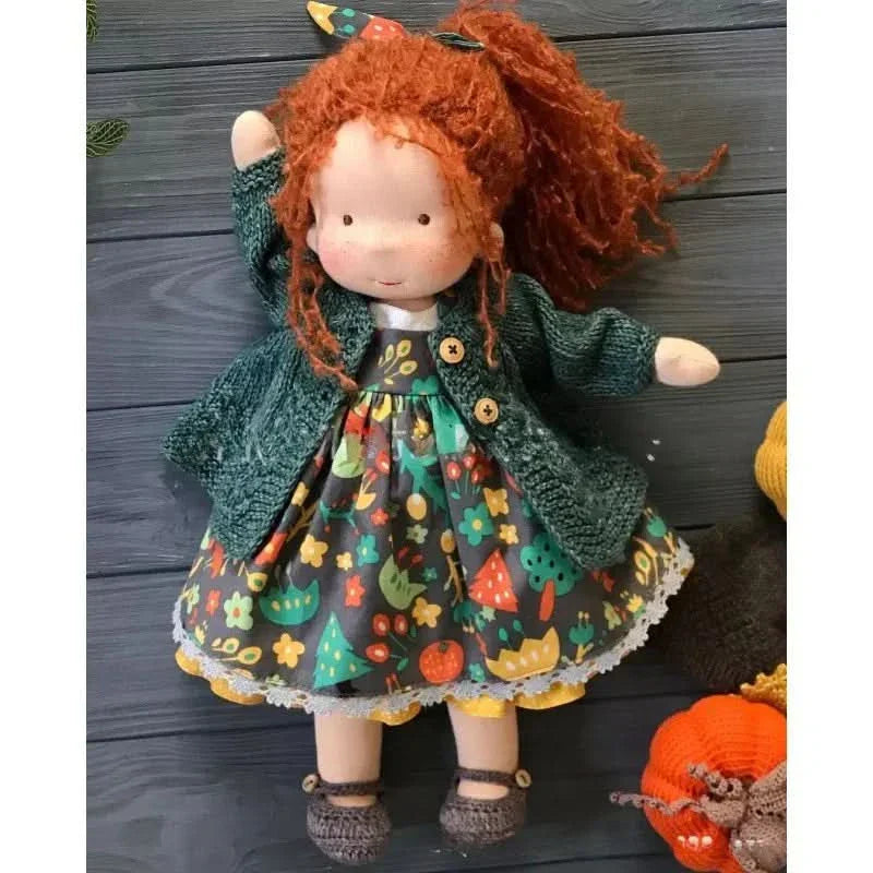 Handmade Cotton Plush Doll – Waldorf Style Elise Toy