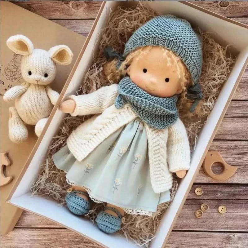 Handmade Cotton Plush Doll – Waldorf Style Elise Toy