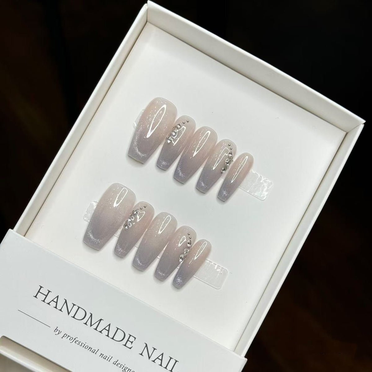 Handmade Elegant Ombre Press-On Nail Set