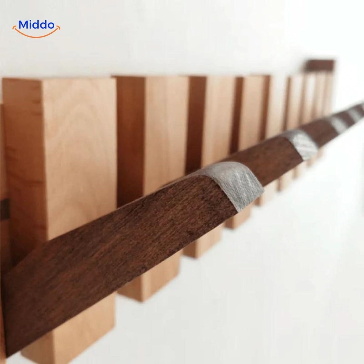 Handmade Wooden Piano Wall Coat Rack