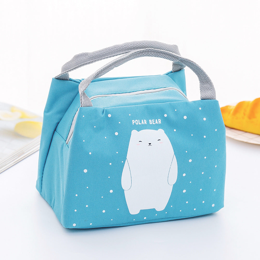 Insulated Lunch Tote with Fox Print