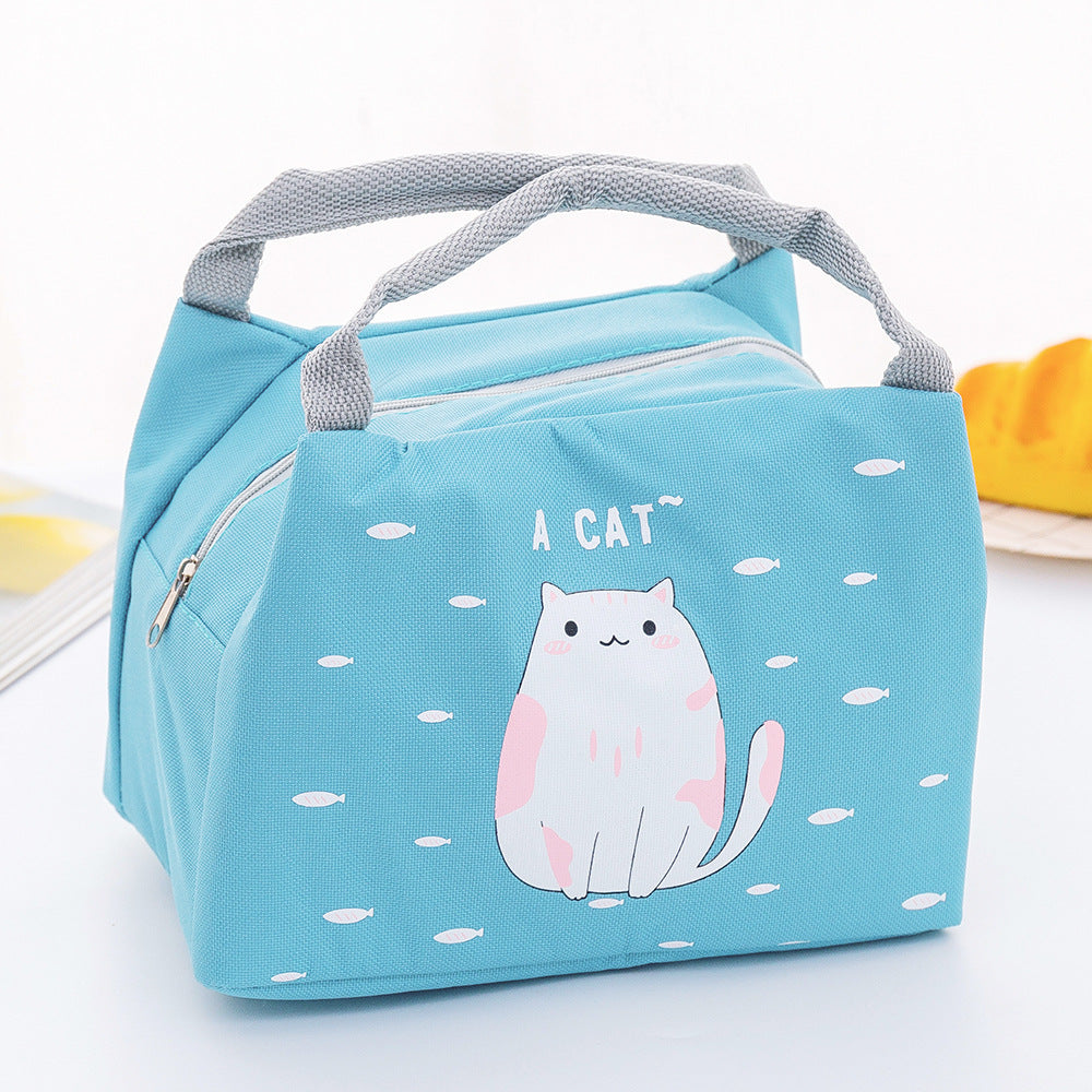 Insulated Lunch Tote with Fox Print
