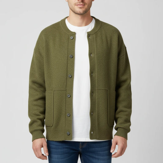 Men's Button-Front Casual Cardigan