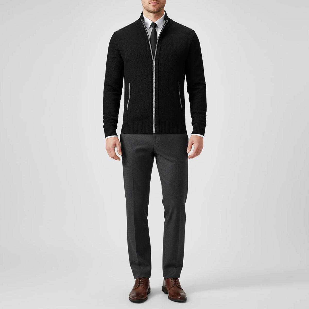 Men's Zip-Up Sweater