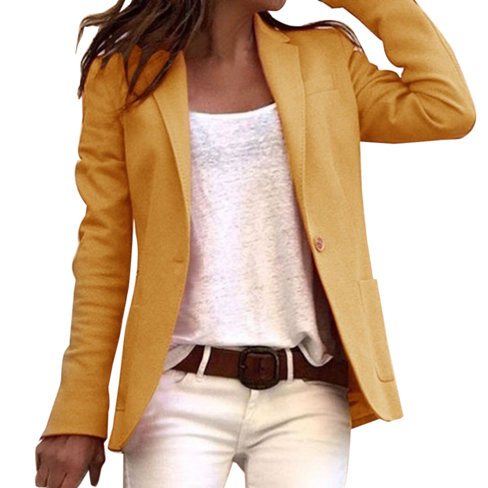 Lightweight Women's Blazer with Lapel Collar