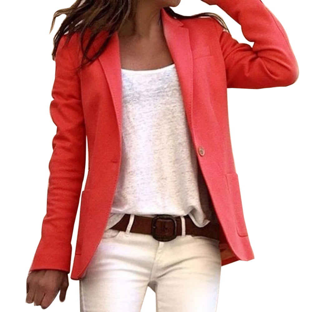 Lightweight Women's Blazer with Lapel Collar