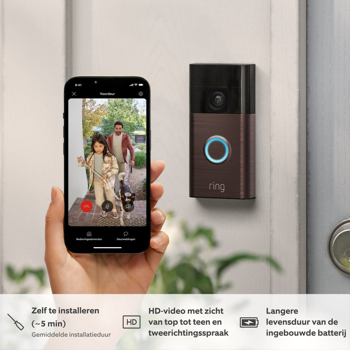Luxury Video Doorbell - Wireless with Battery | 1080p HD
