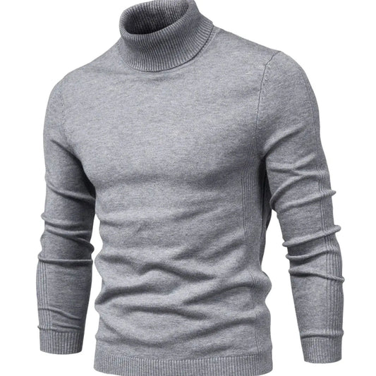 Men's Casual Slim-Fit Turtleneck Knit Sweater
