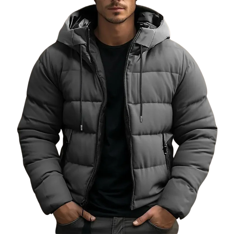 Men's Hooded Padded Puffer Jacket