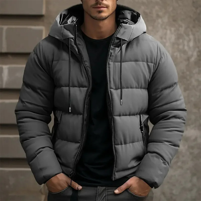 Men's Hooded Padded Puffer Jacket
