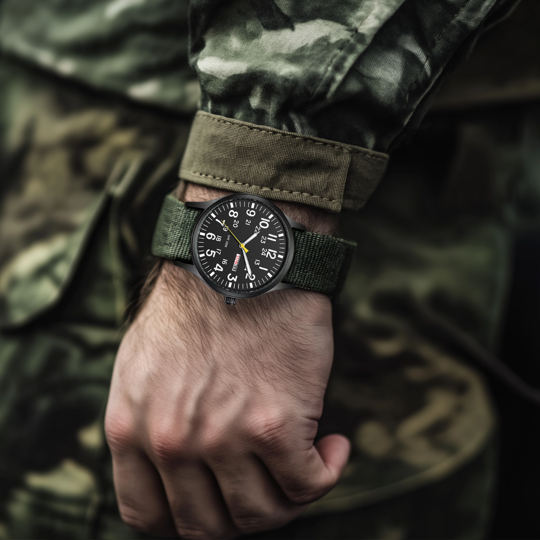 Men’s Outdoor Wristwatch Waterproof with Sapphire Glass