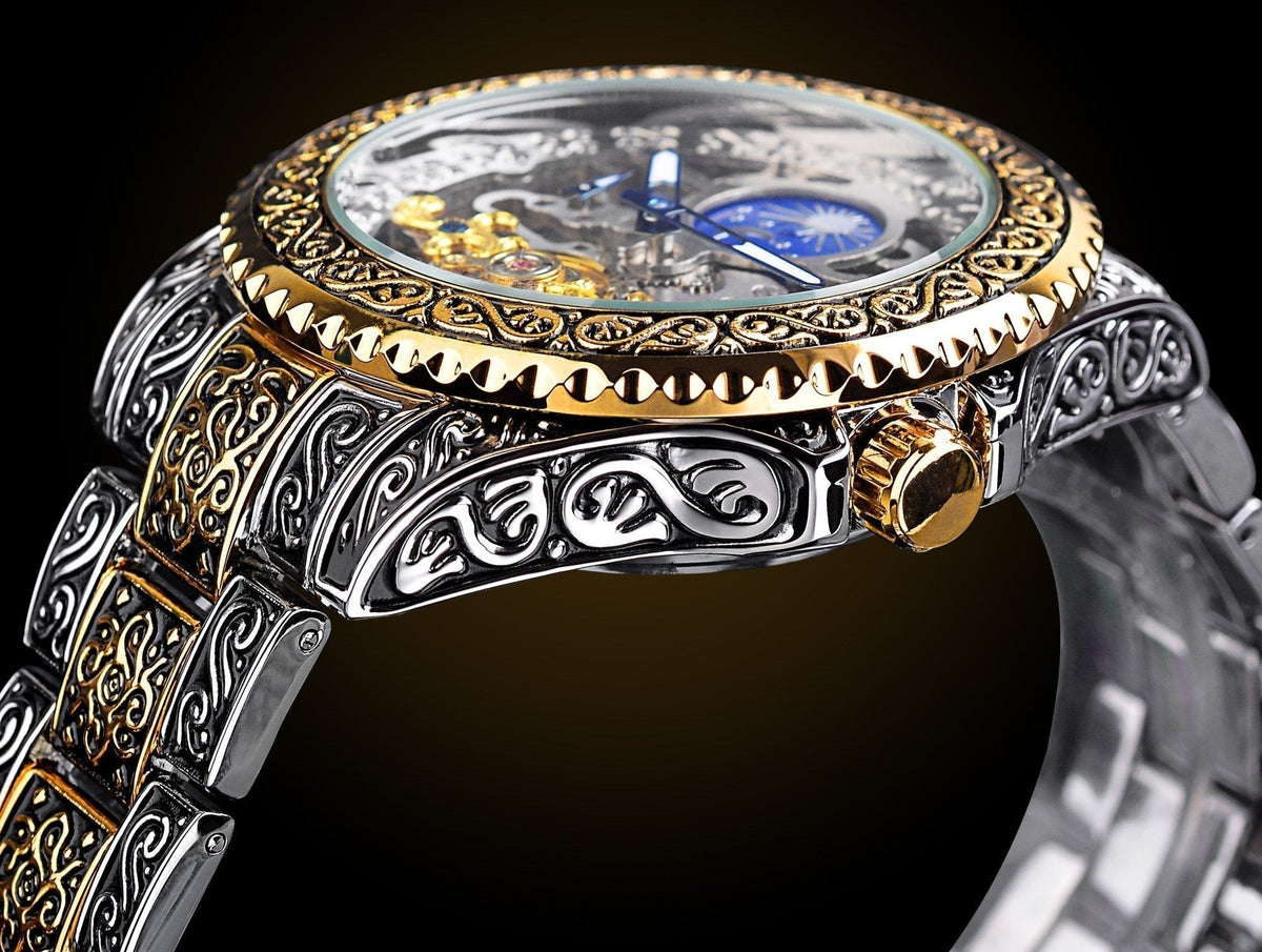 Men's Skeleton Mechanical Watch