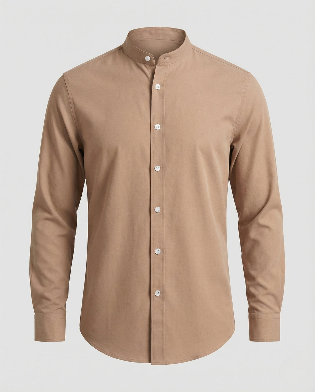 Men's Slim Fit Stand-Up Collar Shirt