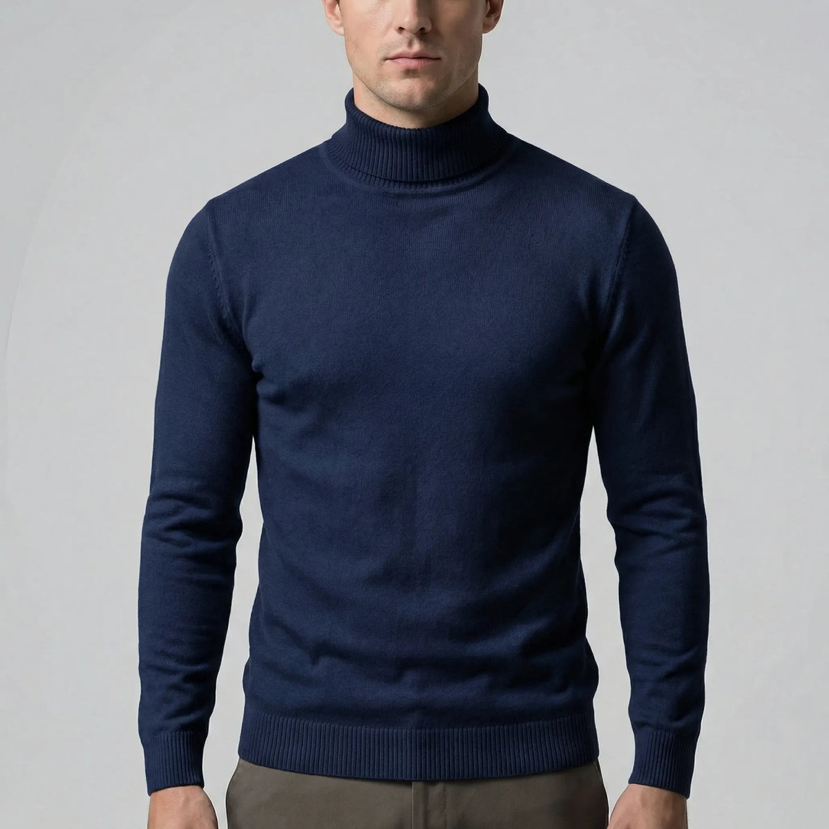 Men's Slim-Fit Turtleneck Jumper