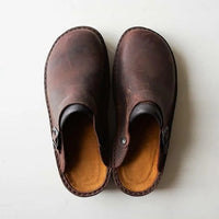 Men's Slip-On Mules with Heel Strap