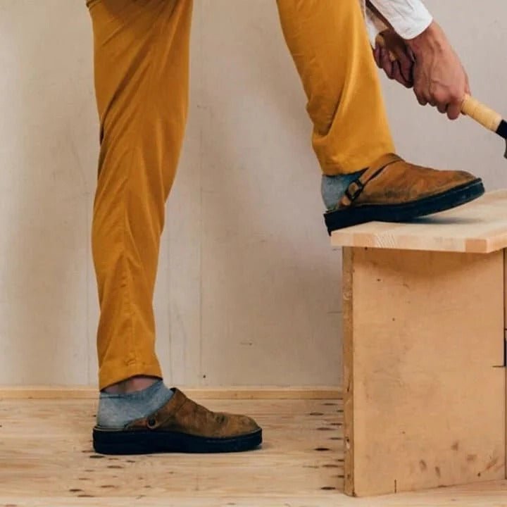 Men's Slip-On Mules with Heel Strap