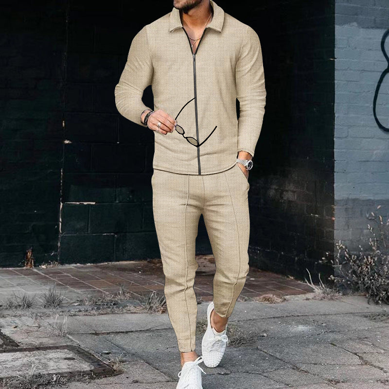 Men's Tracksuit with Modern Zipper and Elastic Waistband Dayhills