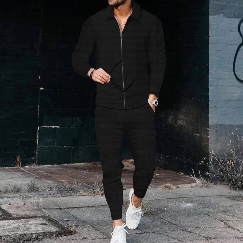 Men's Tracksuit with Modern Zipper and Elastic Waistband Dayhills