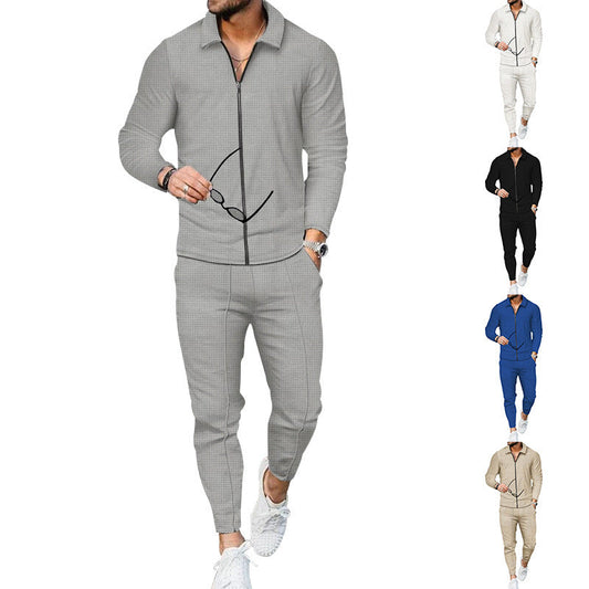 Men's Tracksuit with Modern Zipper and Elastic Waistband Dayhills
