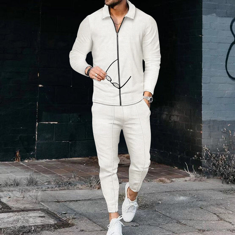 Men's Tracksuit with Modern Zipper and Elastic Waistband Dayhills