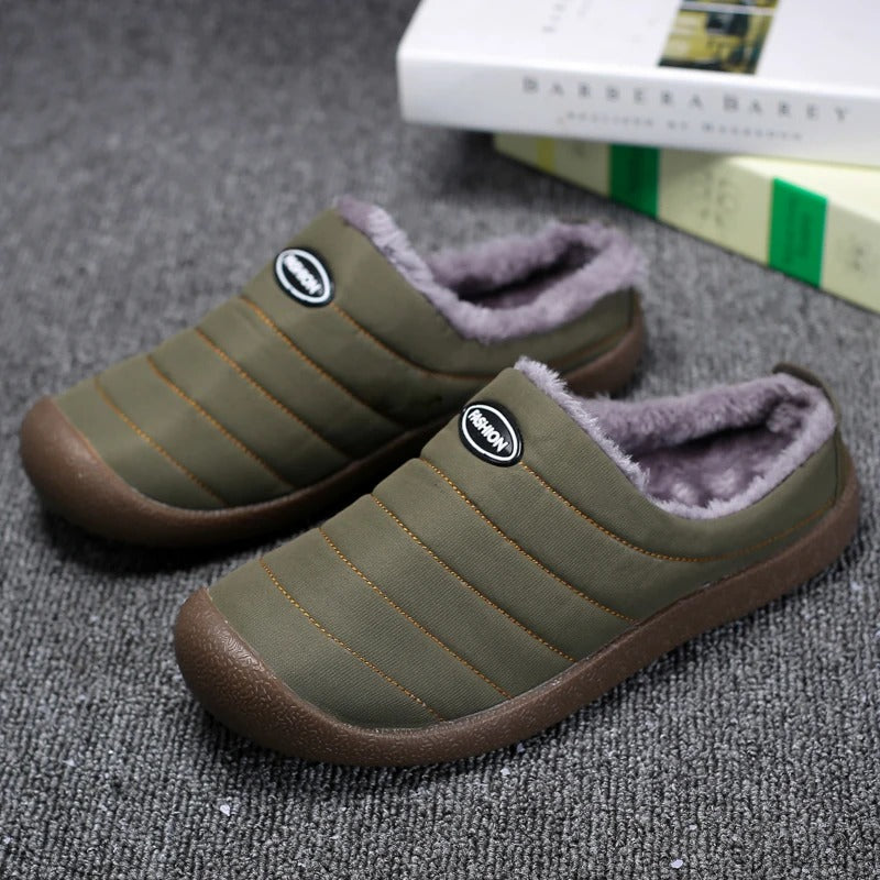 Men's Warm, Comfortably Lined Slippers