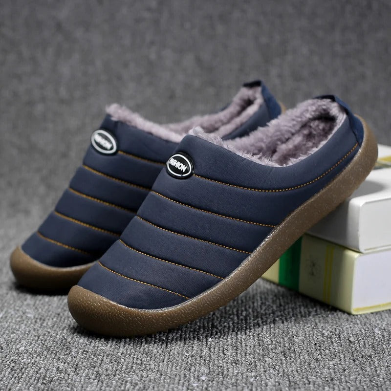 Men's Warm, Comfortably Lined Slippers