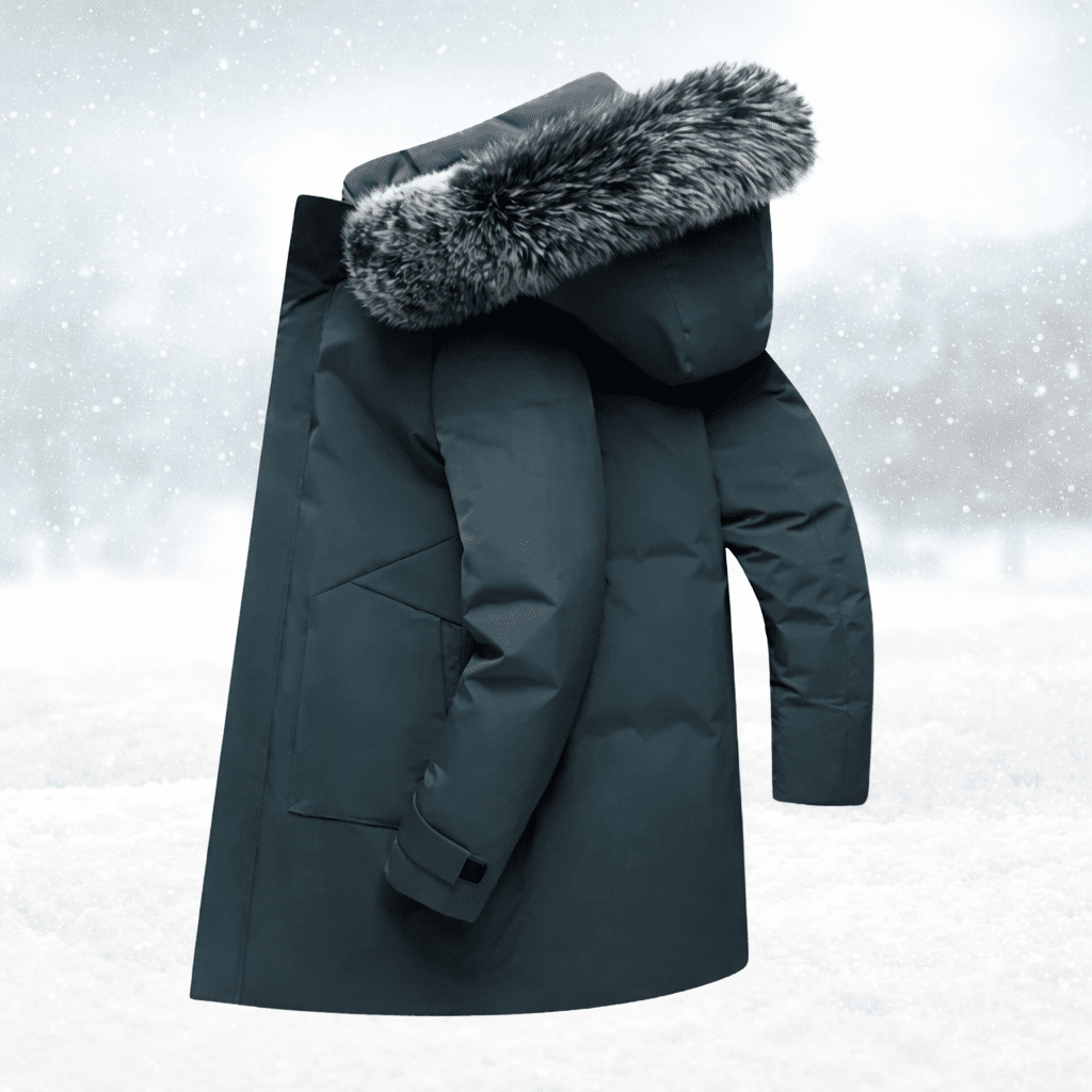 Men's Windproof Winter Parka - Warm Thermal Build, Durable Weather Shield