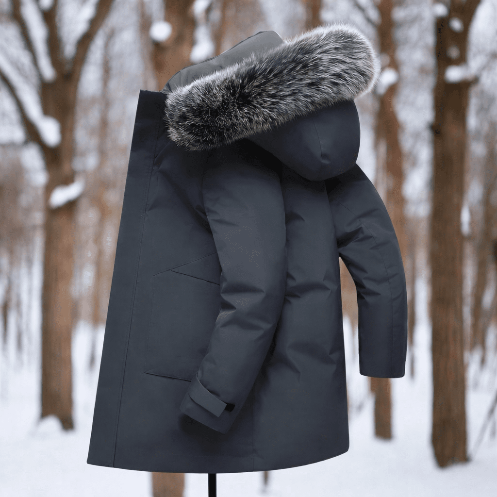 Men's Windproof Winter Parka - Warm Thermal Build, Durable Weather Shield