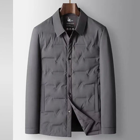 Image of Men's Button-Down Padded Collar Jacket