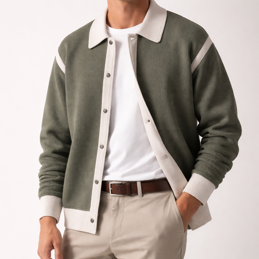 Image of Men's Button-Front Sweater Jacket