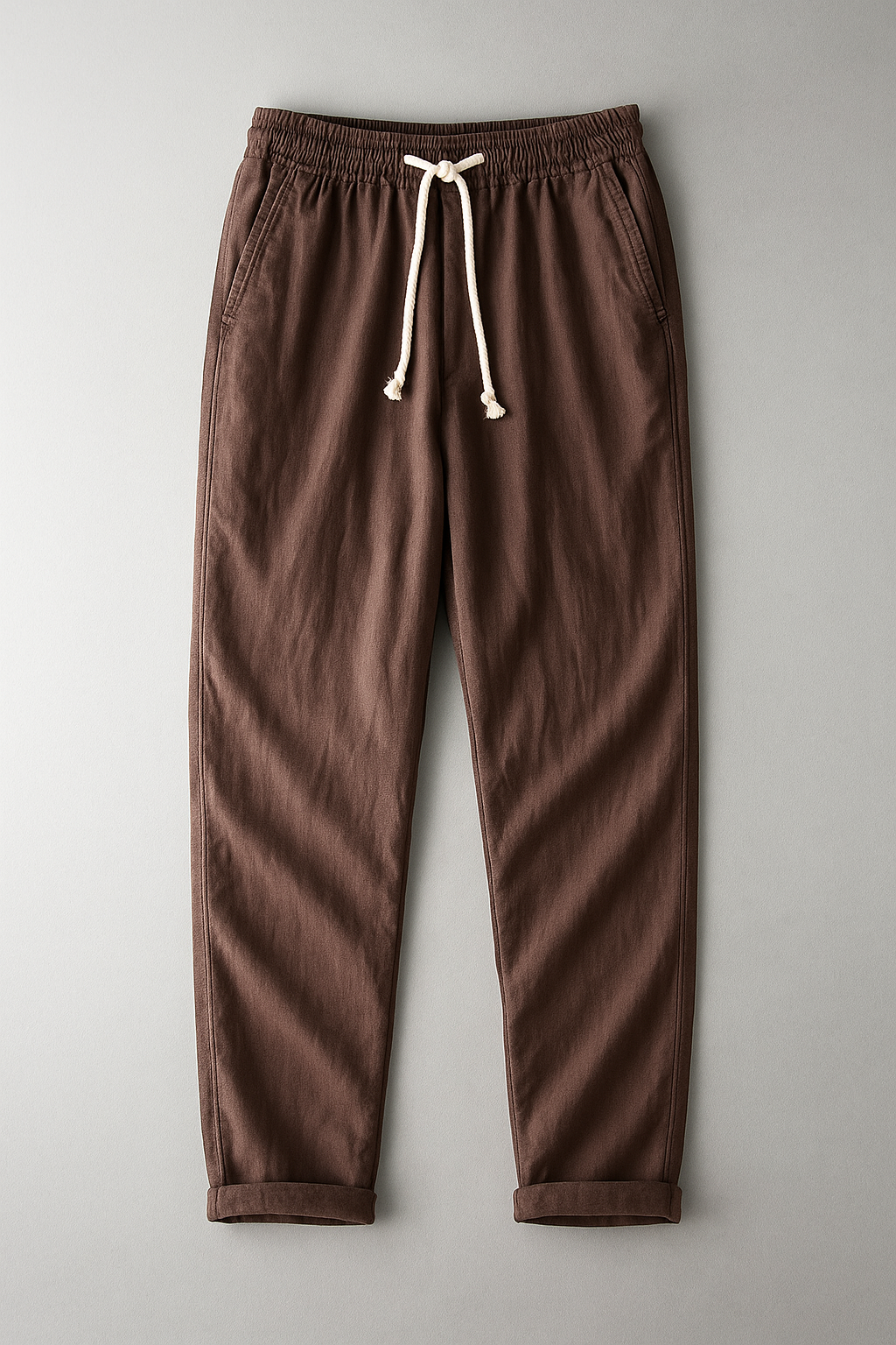 Image of Men's Drawstring Straight Leg Pants