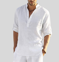 Men's Henley Long Sleeve Shirt