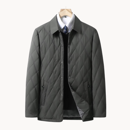 Image of Men's Quilted Collared Jacket