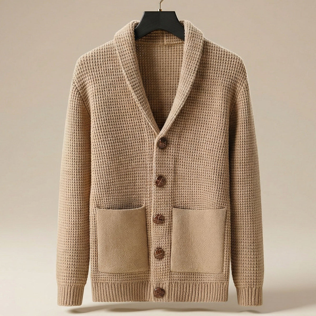 Image of Men's Shawl Collar Cardigan Sweater