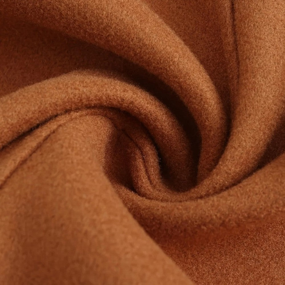 Image of Men's Stand Collar Mid-Length Coat