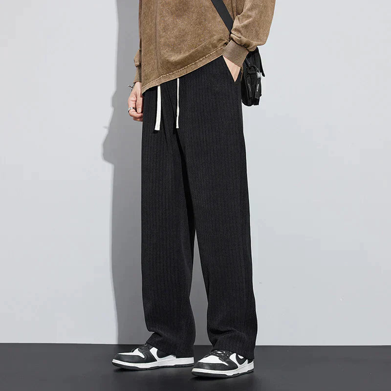 Image of Men's Wide Leg Drawstring Pants