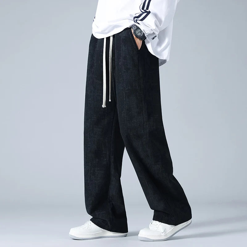 Image of Men's Wide Leg Drawstring Pants
