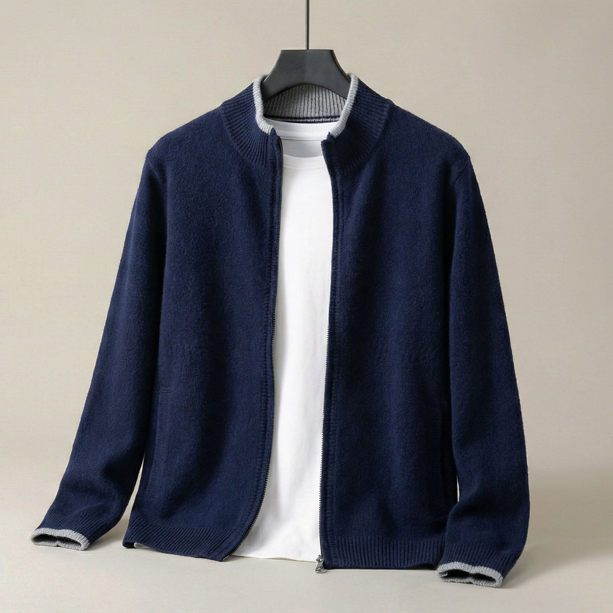 Image of Men's Zip Up Cardigan