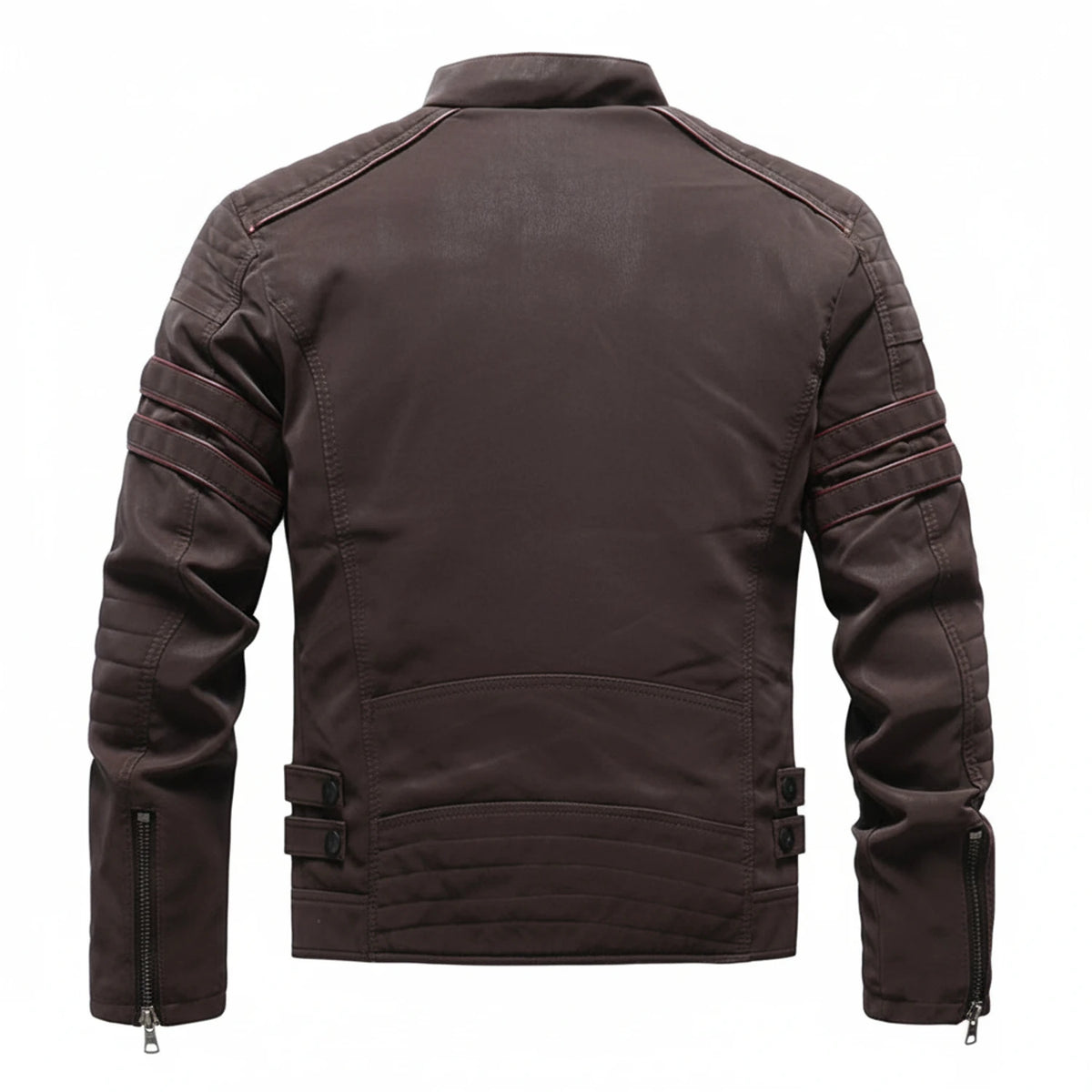 Men's Warm Stand Collar Biker Jacket