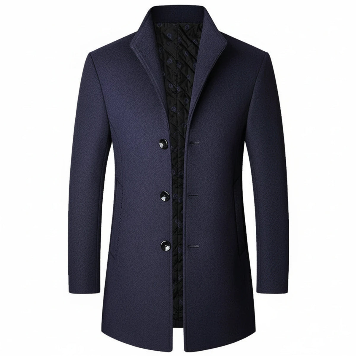 Men's Classic Three Button Formal Overcoat
