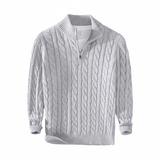 Men's Half-Zip Knit Sweater