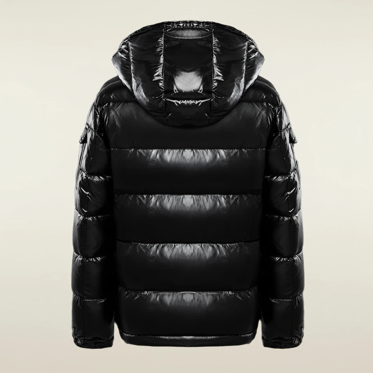 Men's Glossy Hooded Puffer Jacket